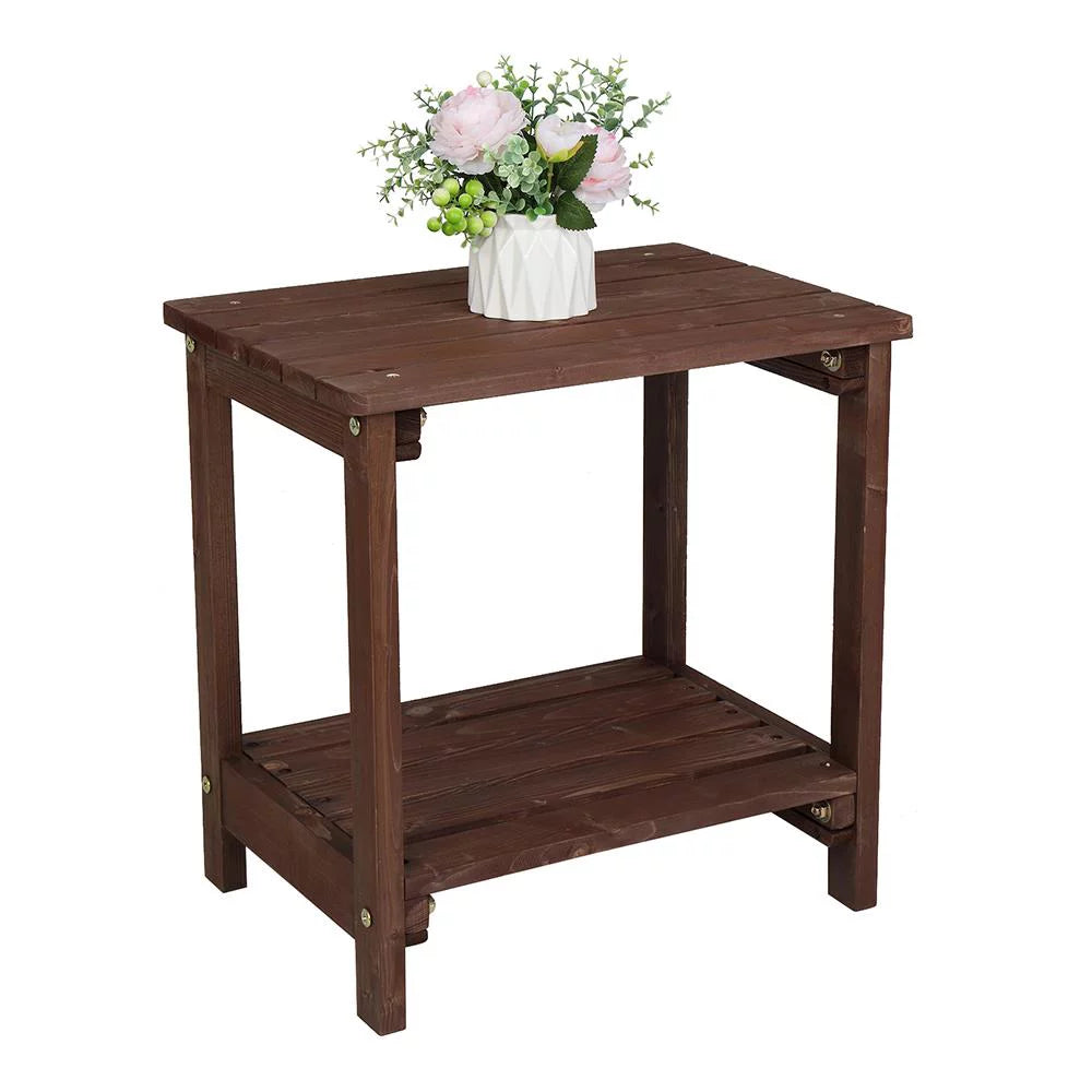 Wood 19 Rectangular Side Table N812