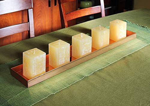 Copper Rectangular Windowsill Plant Tray, 29-in Z475