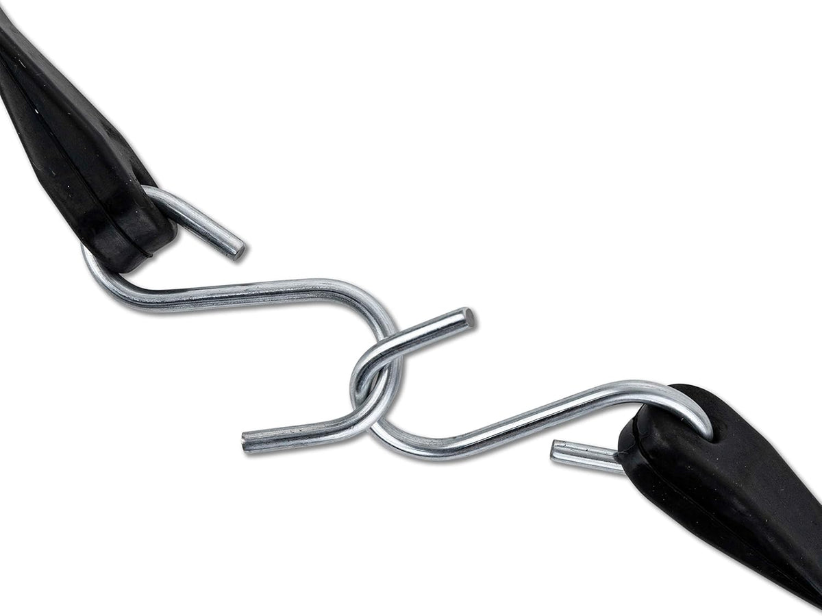 50 Pack Rubber Tarp Straps 31 Long EPDM with Crimped Hooks Bungee Cords S165