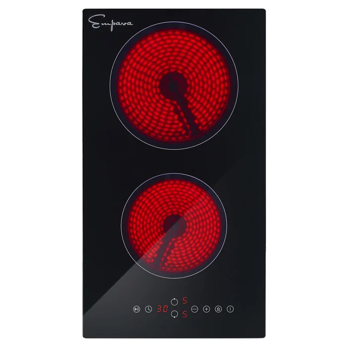Electric Smooth Surface Radiant Cooktop with 2 Elements S47405