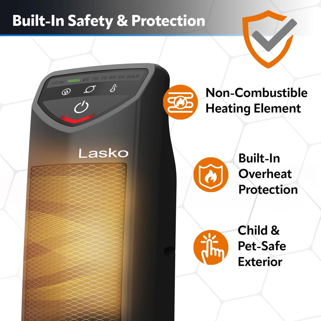 1500W 14 Oscillating Ceramic Electric Tower Space Heater P4780
