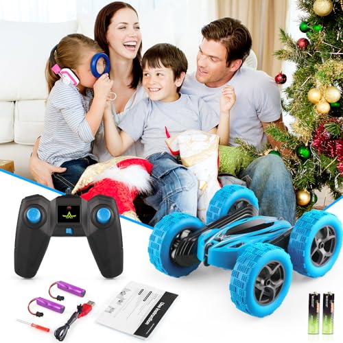 Remote Control Car 2.4GHz 4WD Double Sided 360° Rotating Monster Truck C166