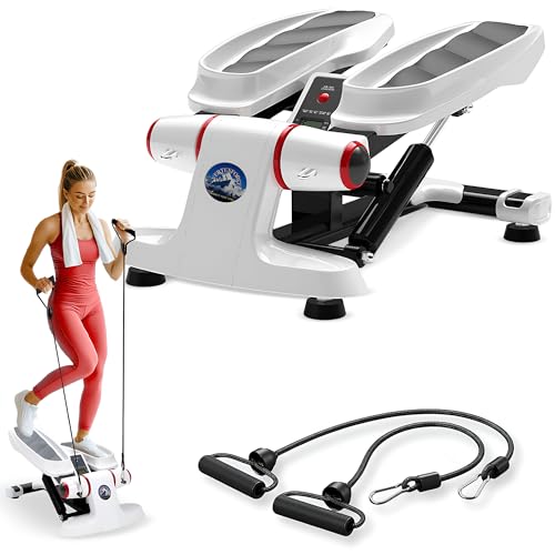 Adjustable Height Mini Stepper with Resistance Bands W24110