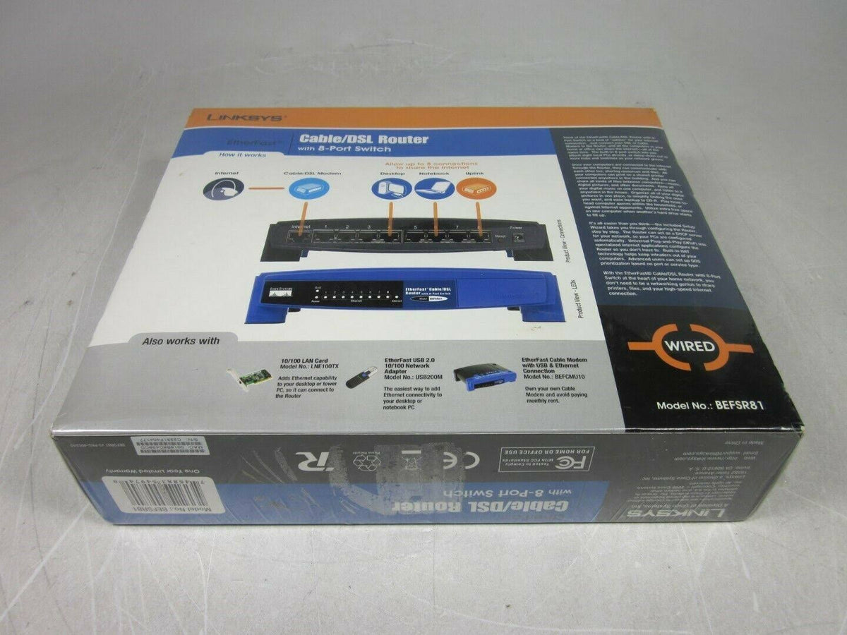 Cable/DSL Router with 8-Port Switch P41424