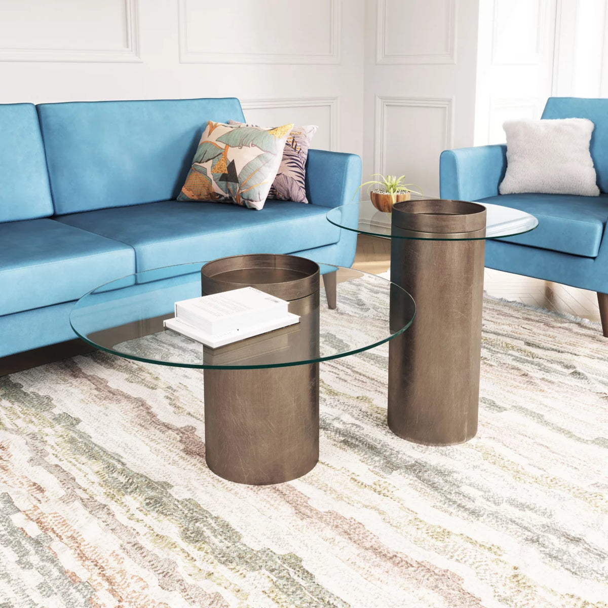 Coffee Table Antique Gold Q740661