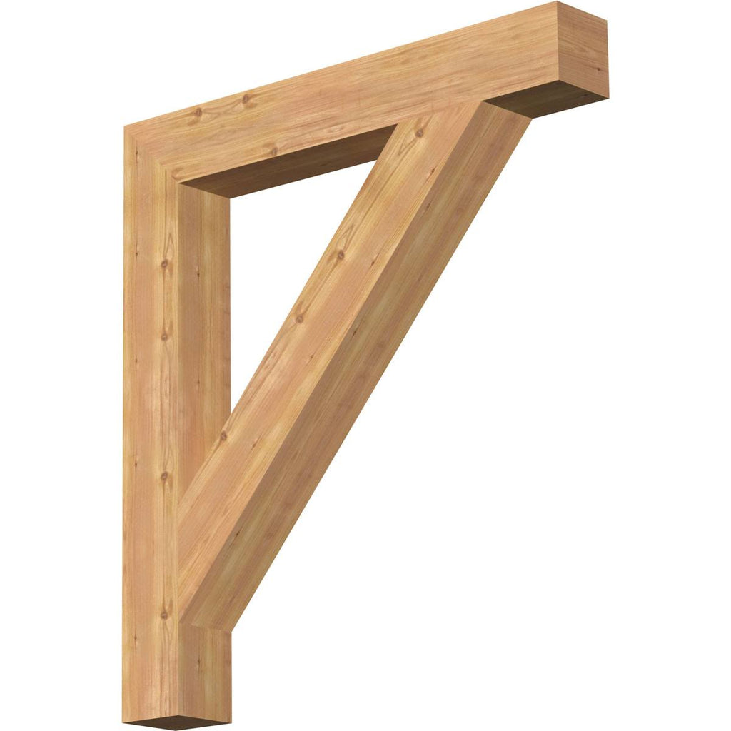 Traditional Block Smooth Bracket, Western Red Cedar M153