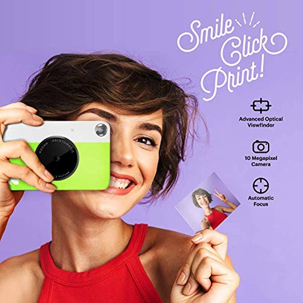 Green Instant Print Camera L7335