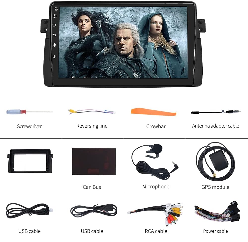 Car Radio Stereo for BMW 3 Series E46 1999-2004 Android 10.0 Carplay Android Auto Y699384