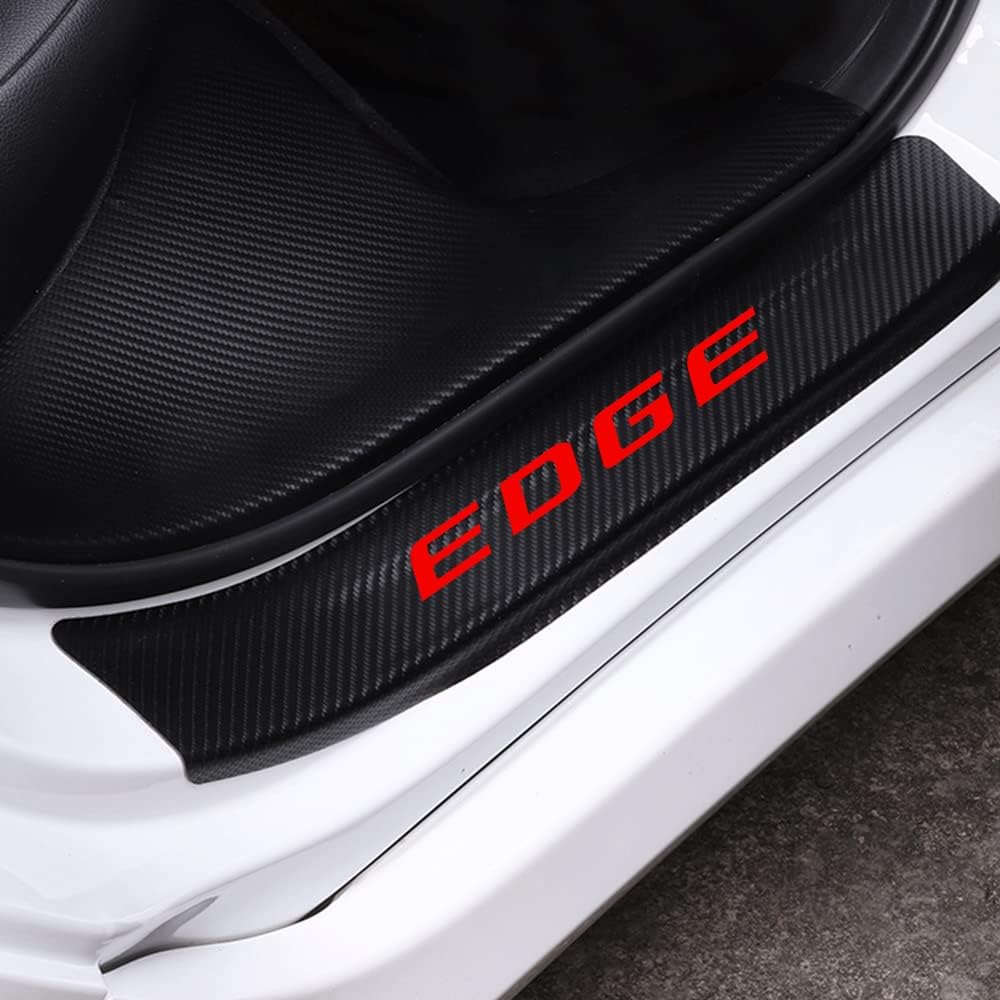 Carbon Fiber Vinyl Car Door Sill Protector R738292