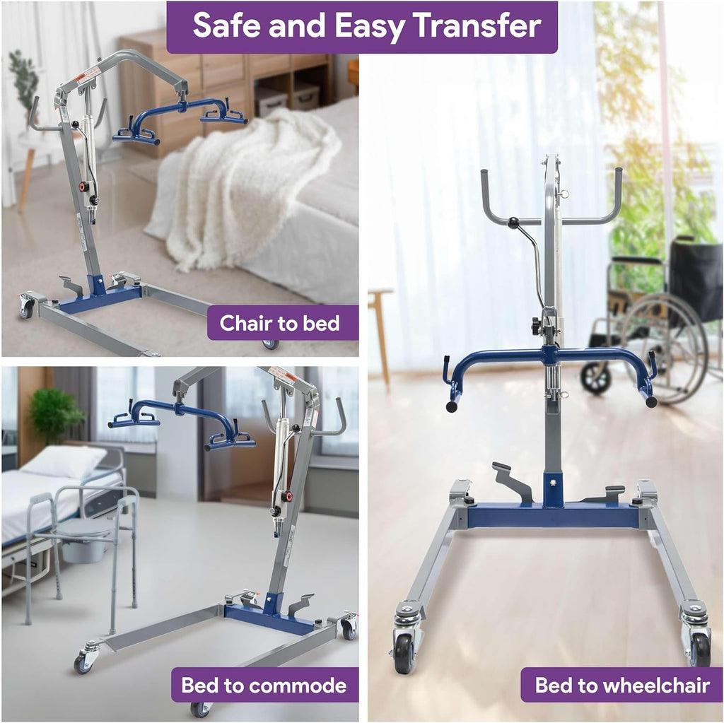 400 lb Weight Capacity Manual Patient Lift A1051
