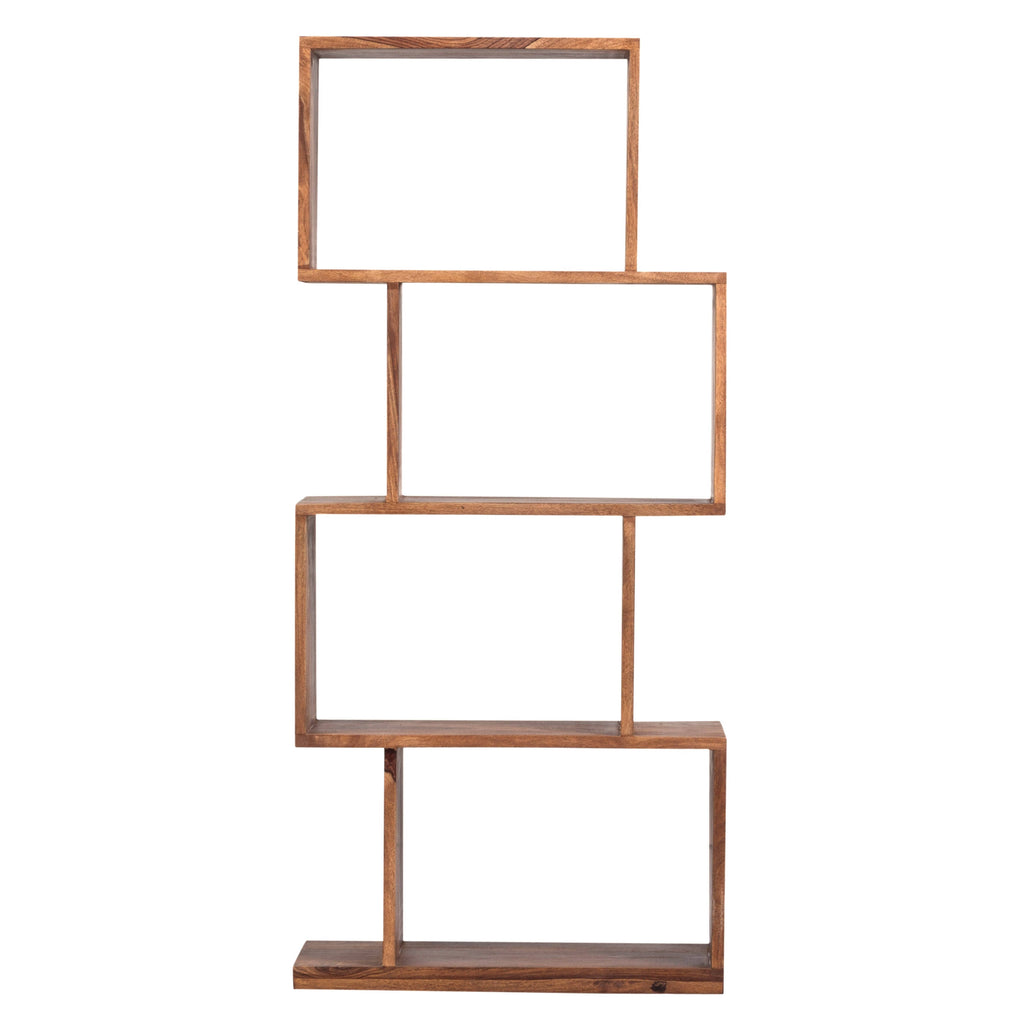 4 Shelf Stacked Wood Bookcase Y823