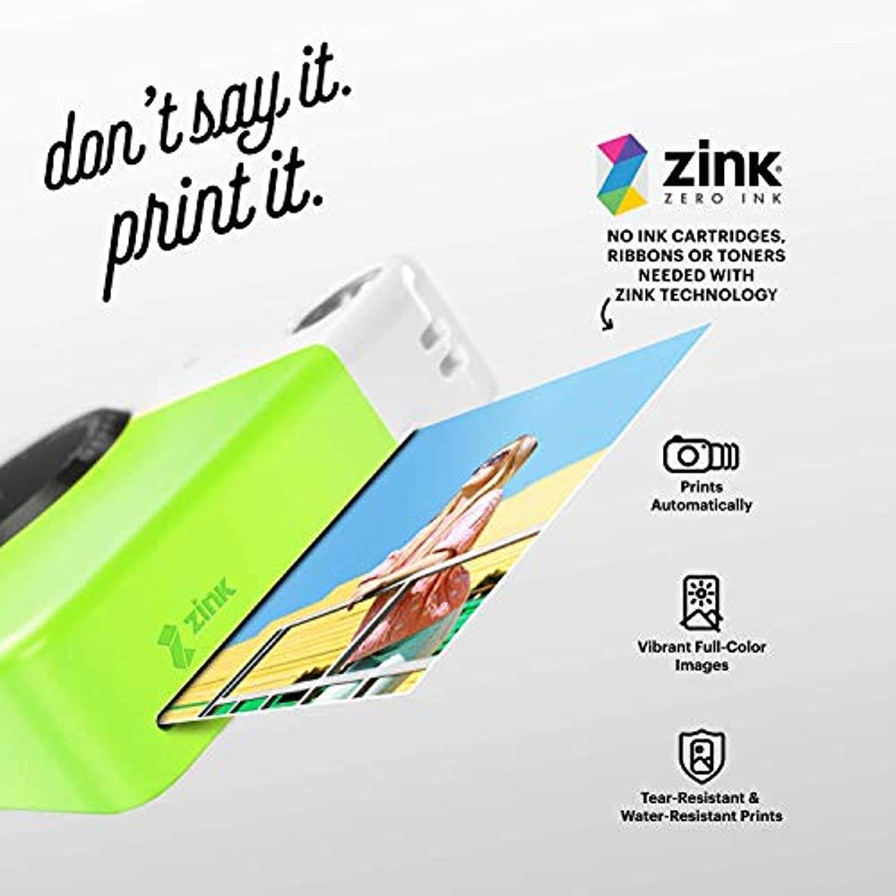 Green Instant Print Camera L7335