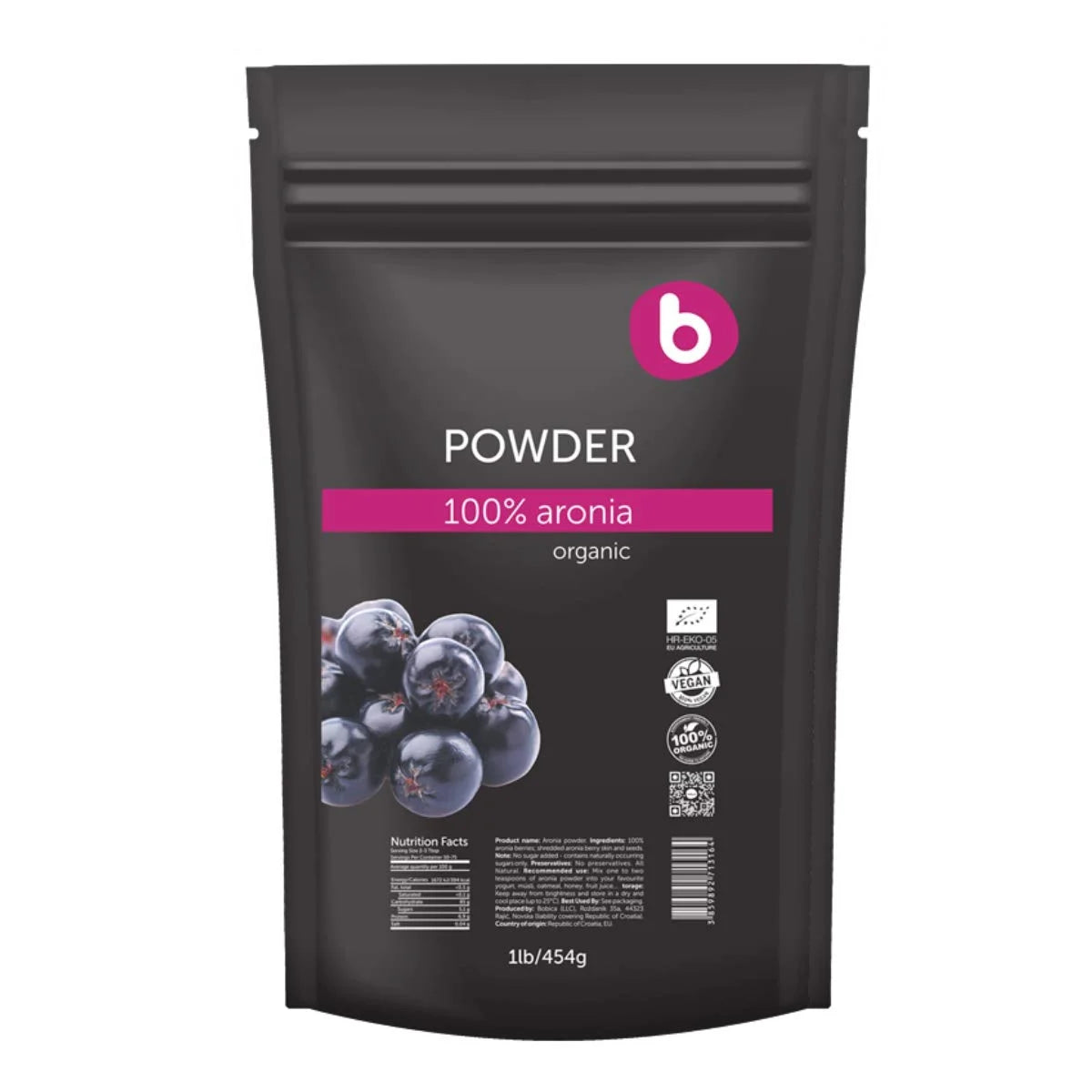 Organic Aronia Berry Powder 1lb B8993