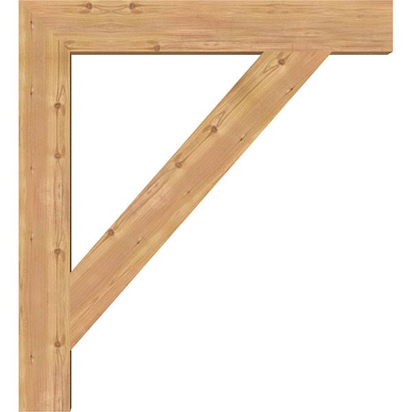Traditional Block Smooth Bracket, Western Red Cedar M153