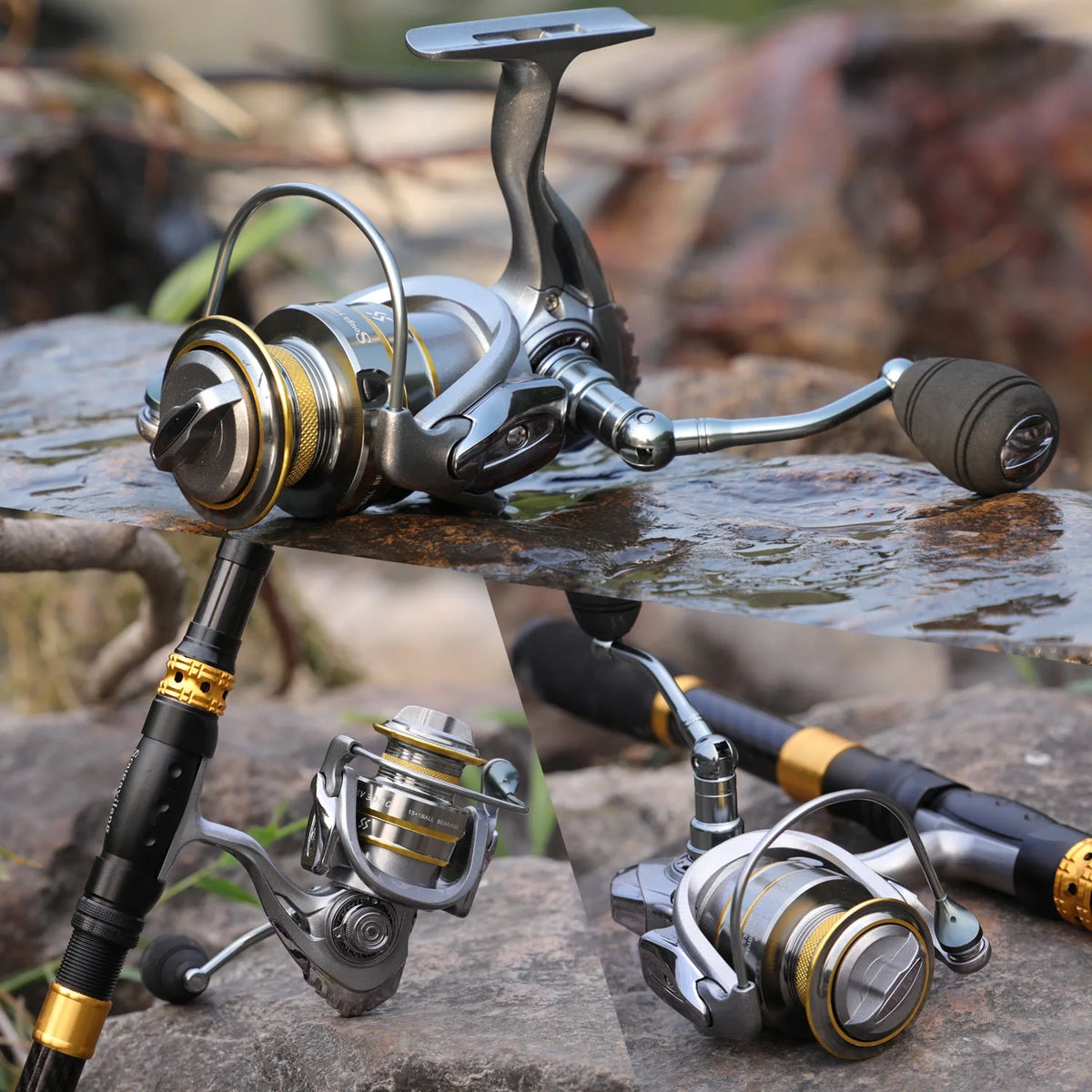 13+1 Ball Bearings Metal Body Spinning Fishing Reel P268705