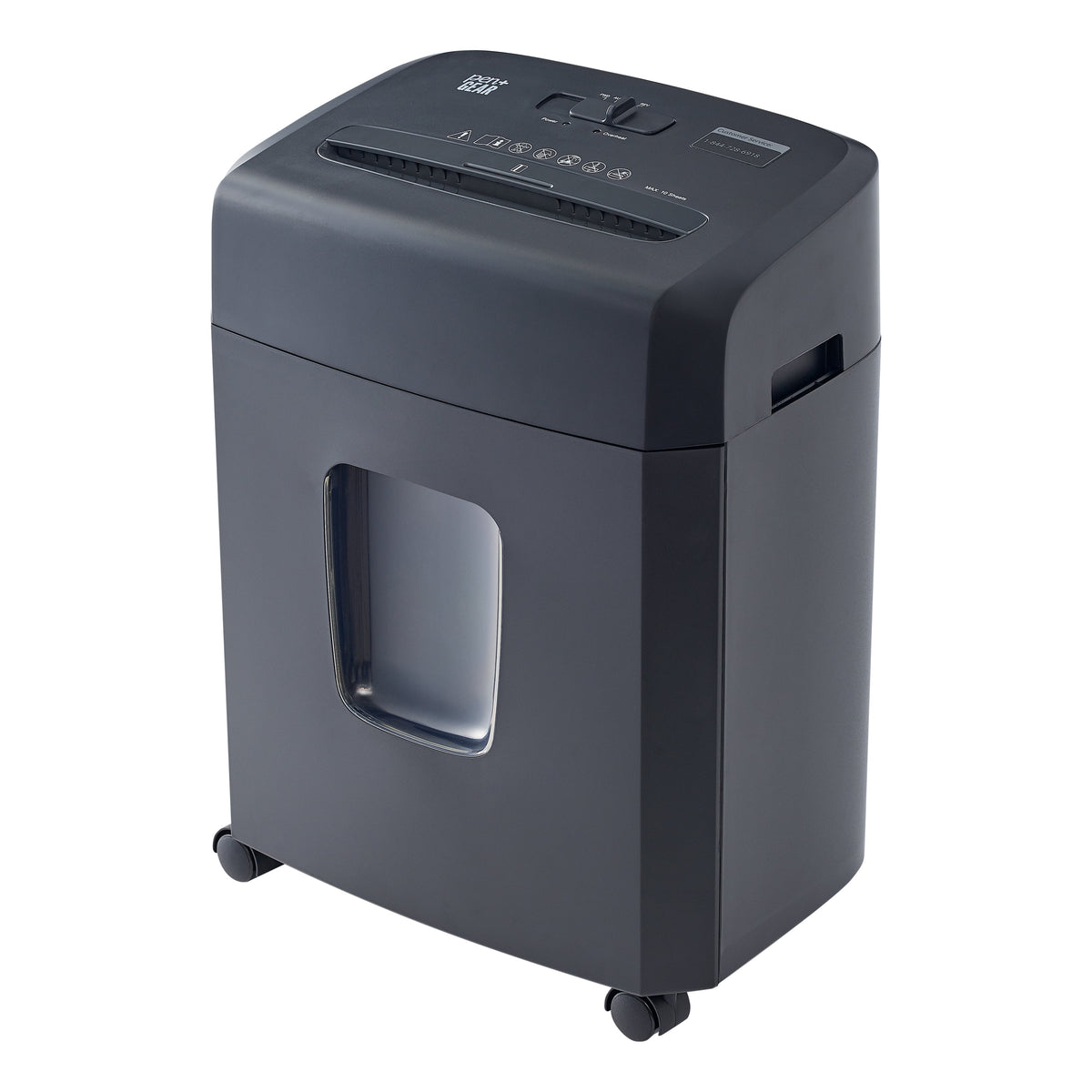 10-Sheet Cross-cut Paper Shredder with 4 Gallon Bin M665657