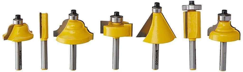 50 Bit C3 Carbide Router Bit Set 1/4-Inch Shank H9111