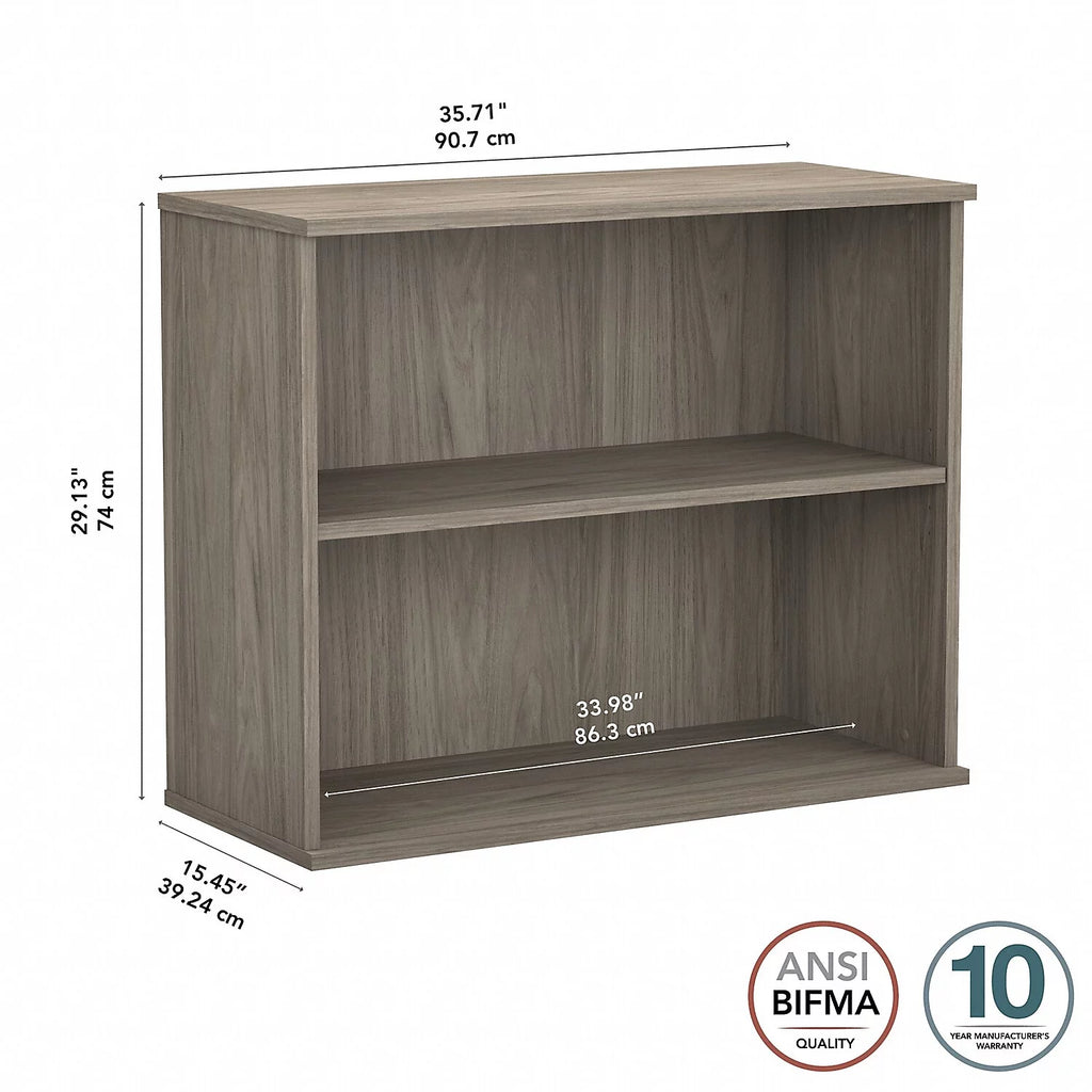 2 Shelf Engineered Wood Bookcase C927282