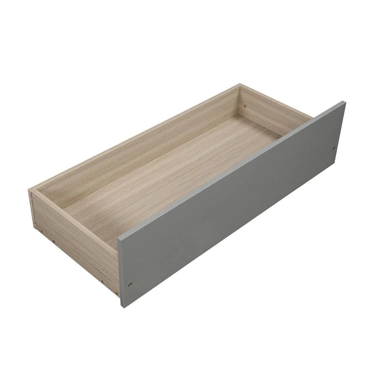 Twin Size Wood Platform Bed with Storage and 2 Drawers K9650