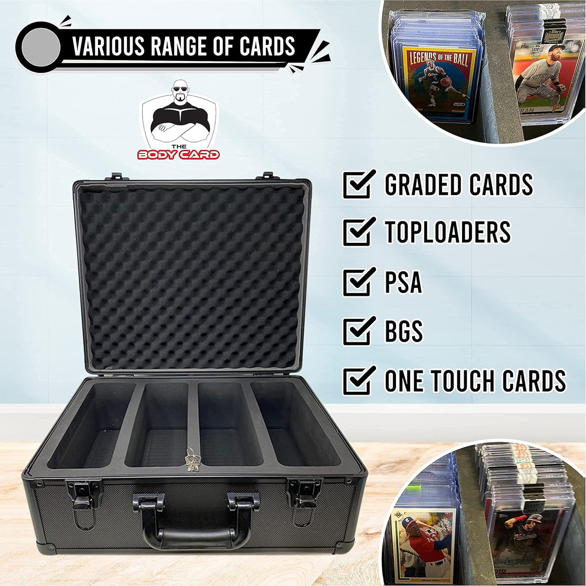 Black Metal Storage Case Pack of 2 T4616