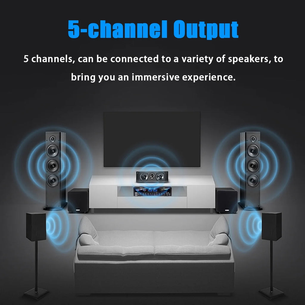 4000W Bluetooth Surround Sound Audio Power Amplifier Y122875