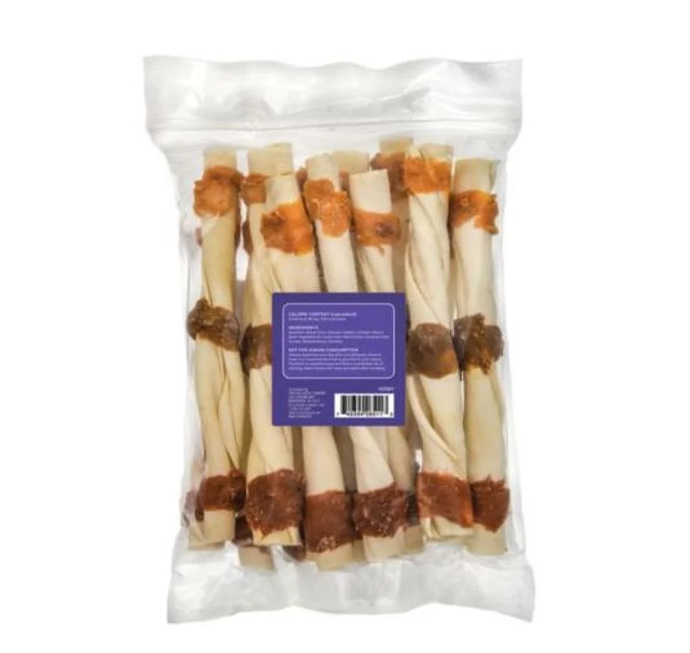 Pork Chicken and Beef Rawhide Dog Chew Treats 14 Count K73176
