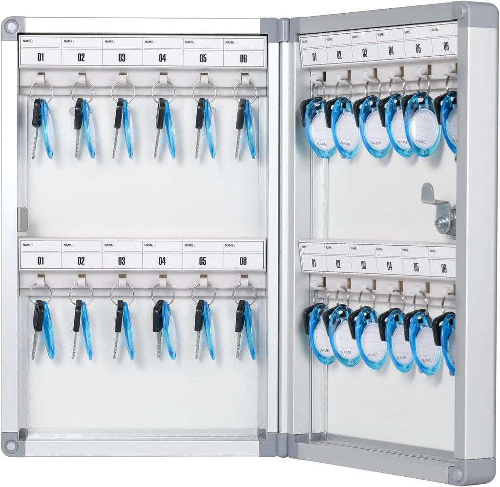 Key Lock Box, Key Cabinet Wall Mount with Key Tag G6579