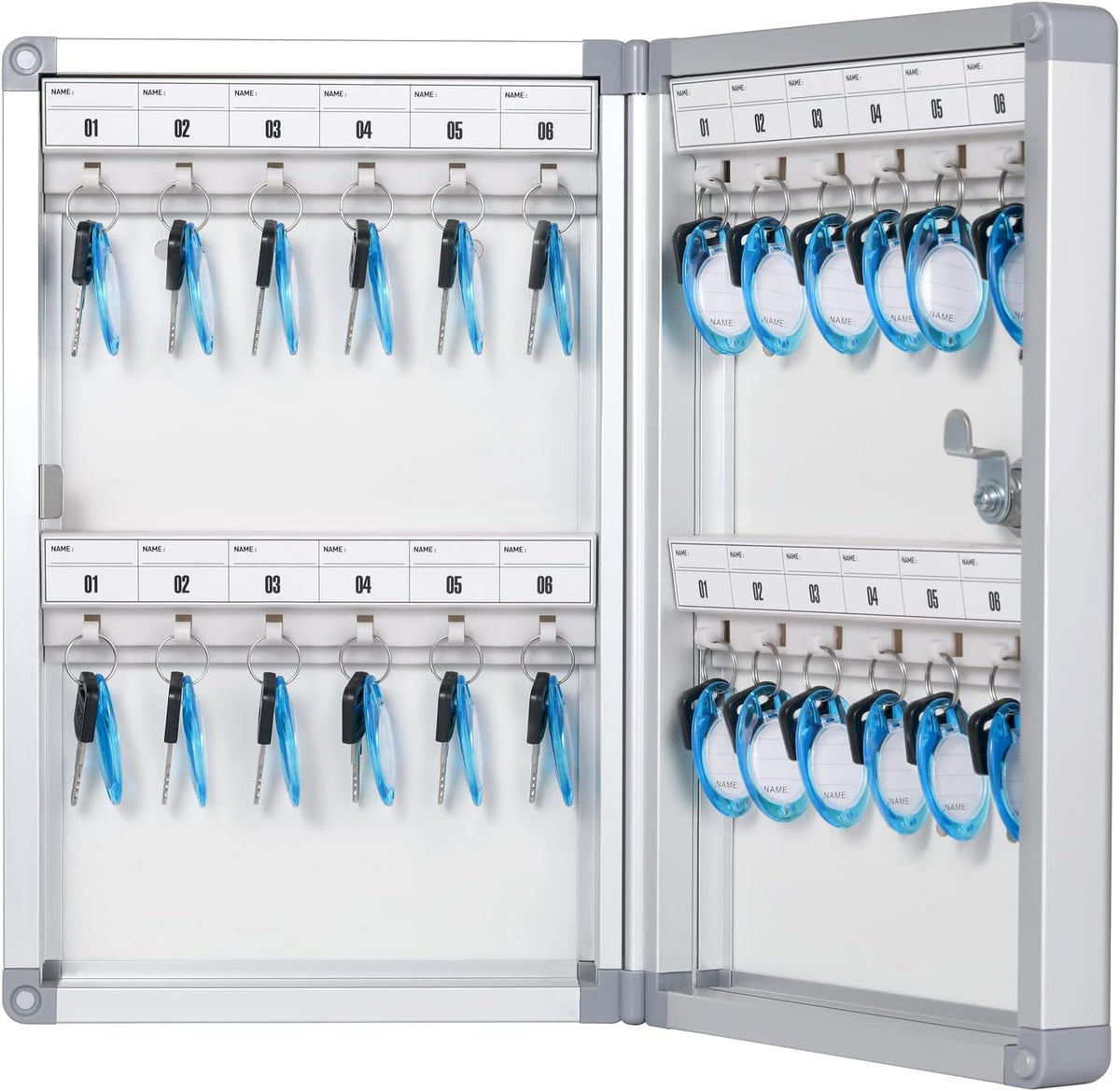 Key Lock Box, Key Cabinet Wall Mount with Key Tag G6579