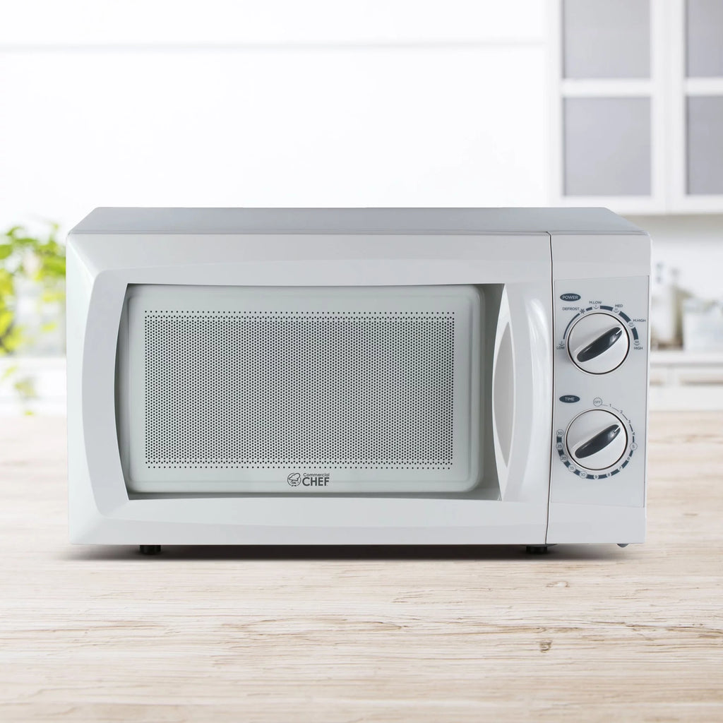 White 0.6 cu. ft. 600W Countertop Microwave Oven S5285