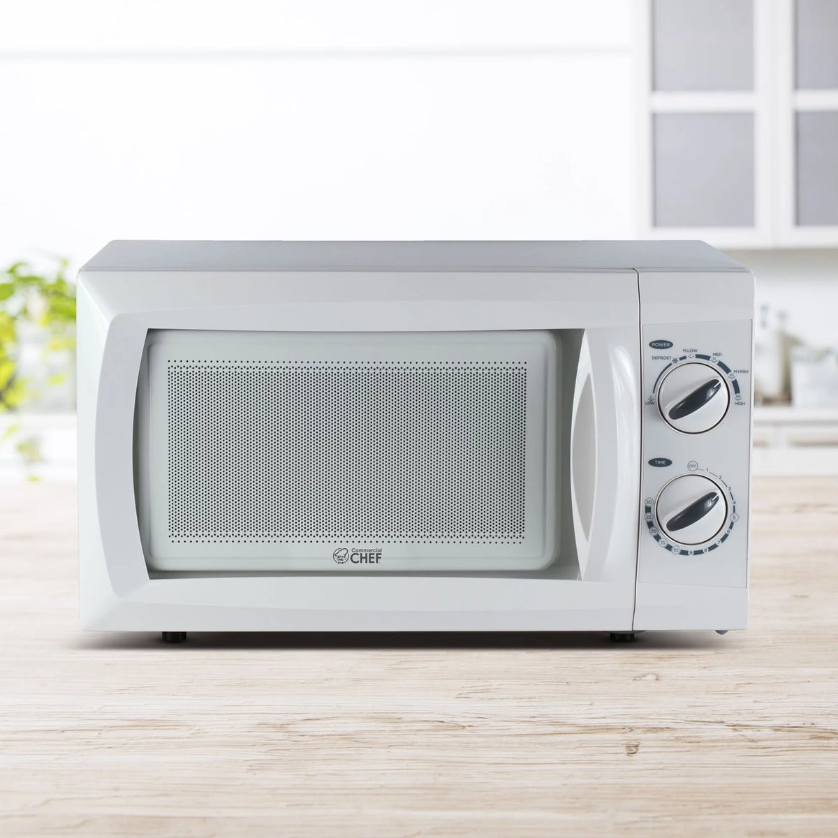 White 0.6 cu. ft. 600W Countertop Microwave Oven S5285
