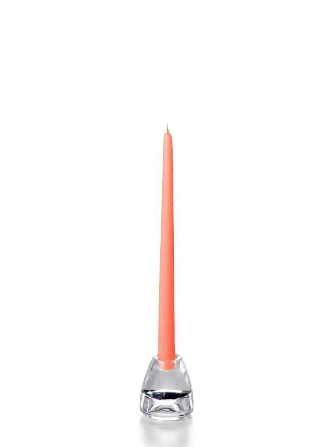 Set of 144 Taper Candles Coral 12x22 P164535