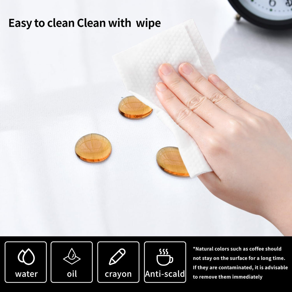 Clear Desk Mat, Non-Slip PVC Desk Protector with Round Edge (47.2"*23.6") W29115