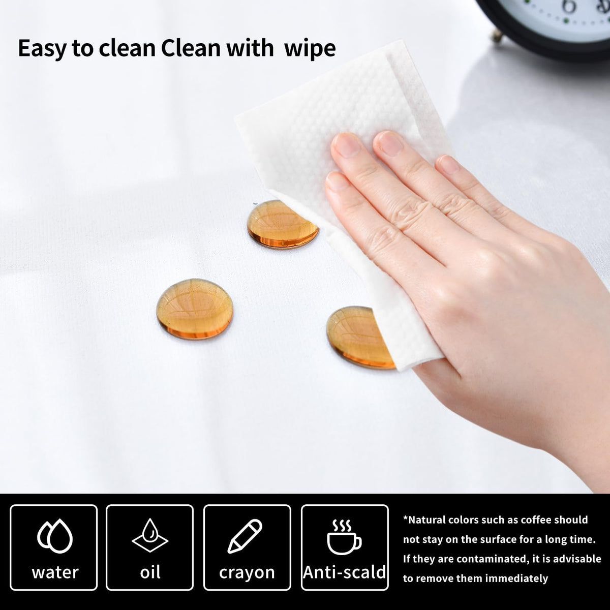 Clear Desk Mat, Non-Slip PVC Desk Protector with Round Edge (47.2"*23.6") W29115