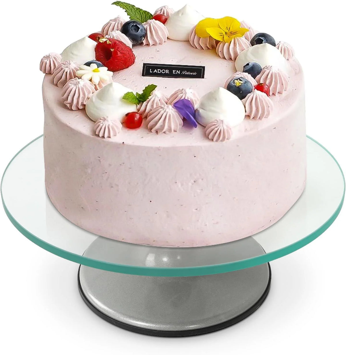 12" Glass Rotating Cake Stand U3545