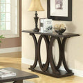 Cappuccino C Shaped Console Table C29669