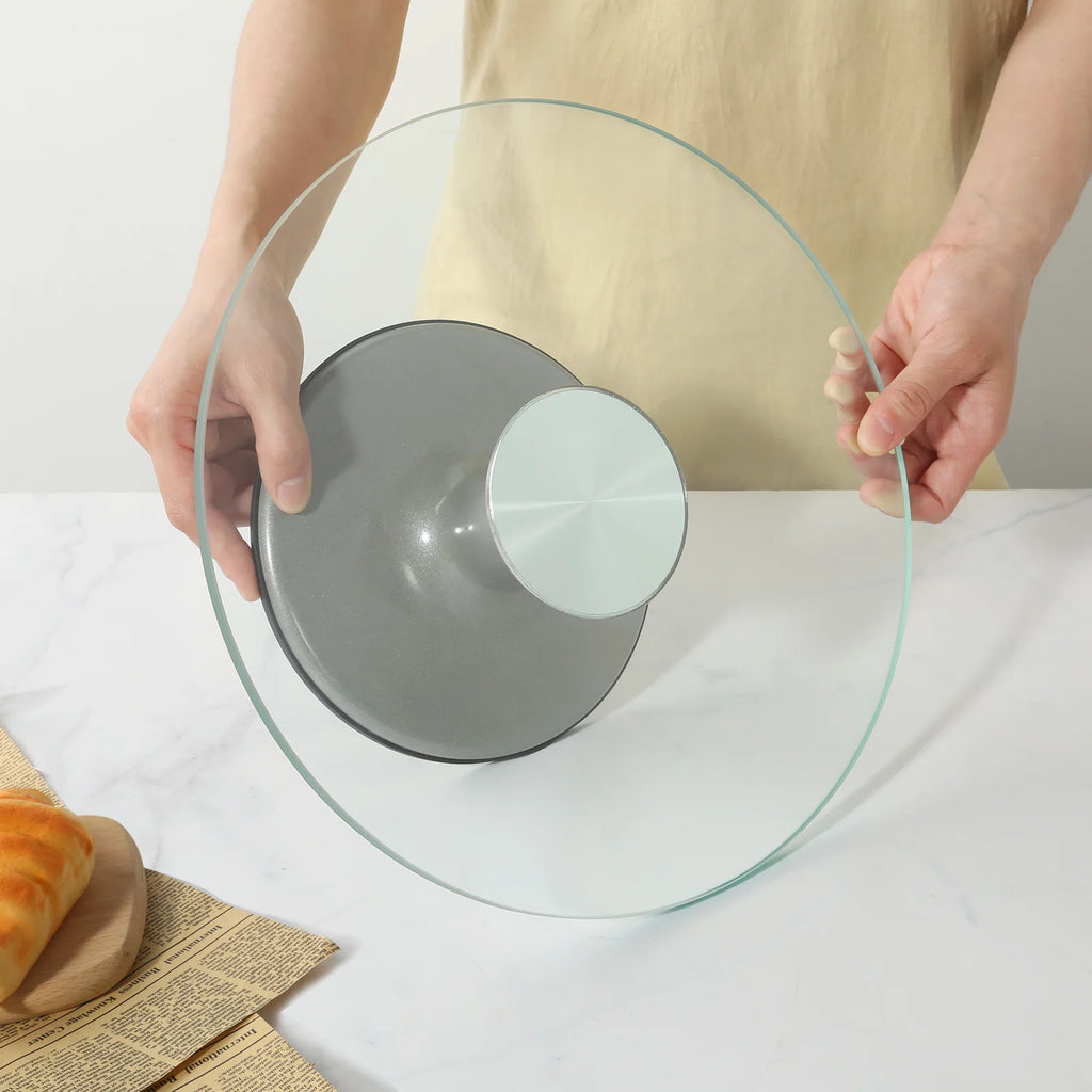 12" Glass Rotating Cake Stand U3545