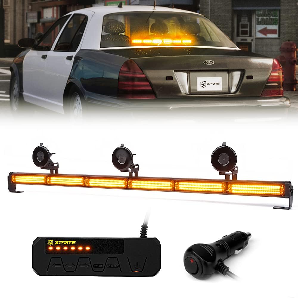 35" COB LED Emergency Traffic Advisor Strobe Light Bar with Controller F27365
