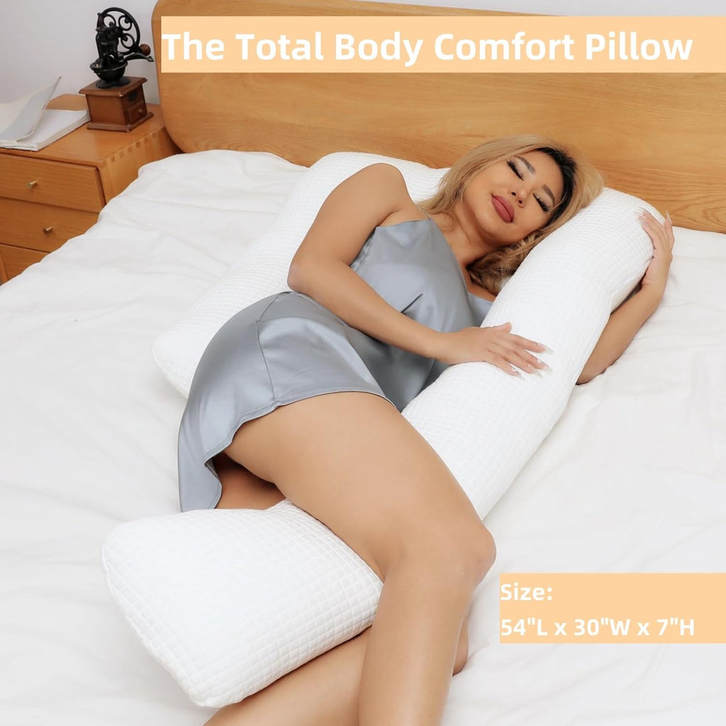 White Full Body Pillow L6183