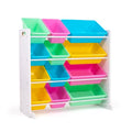 Grey/White 12 Plastic Bin Toy Storage Organizer Q8337