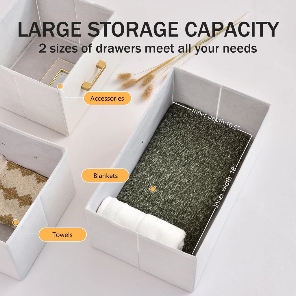 7 Drawer Fabric Dresser B152