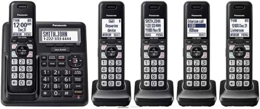 5 Handsets Cordless Phone Answering System Z3306