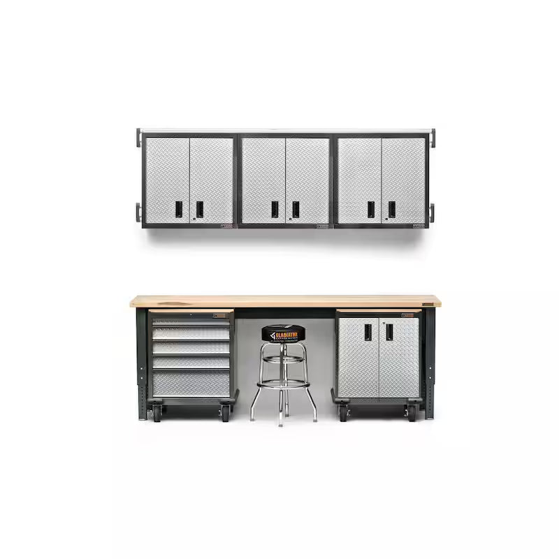 Adjustable Height Birch Top Workbench S757