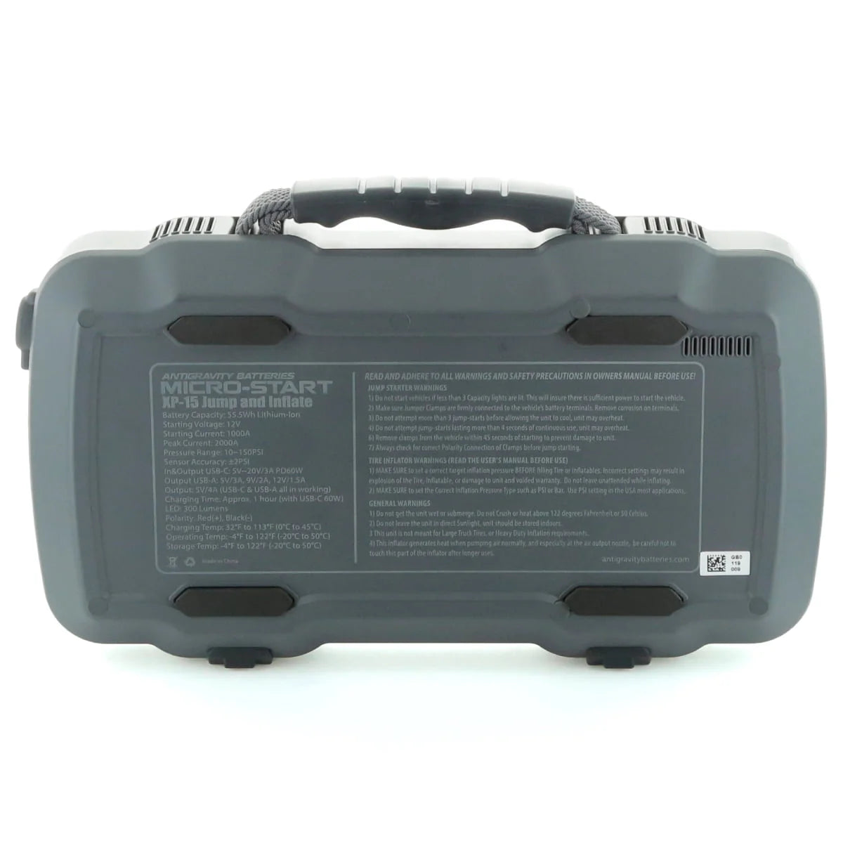 Lithium Portable Jump-Starter with Air Compressor U39880