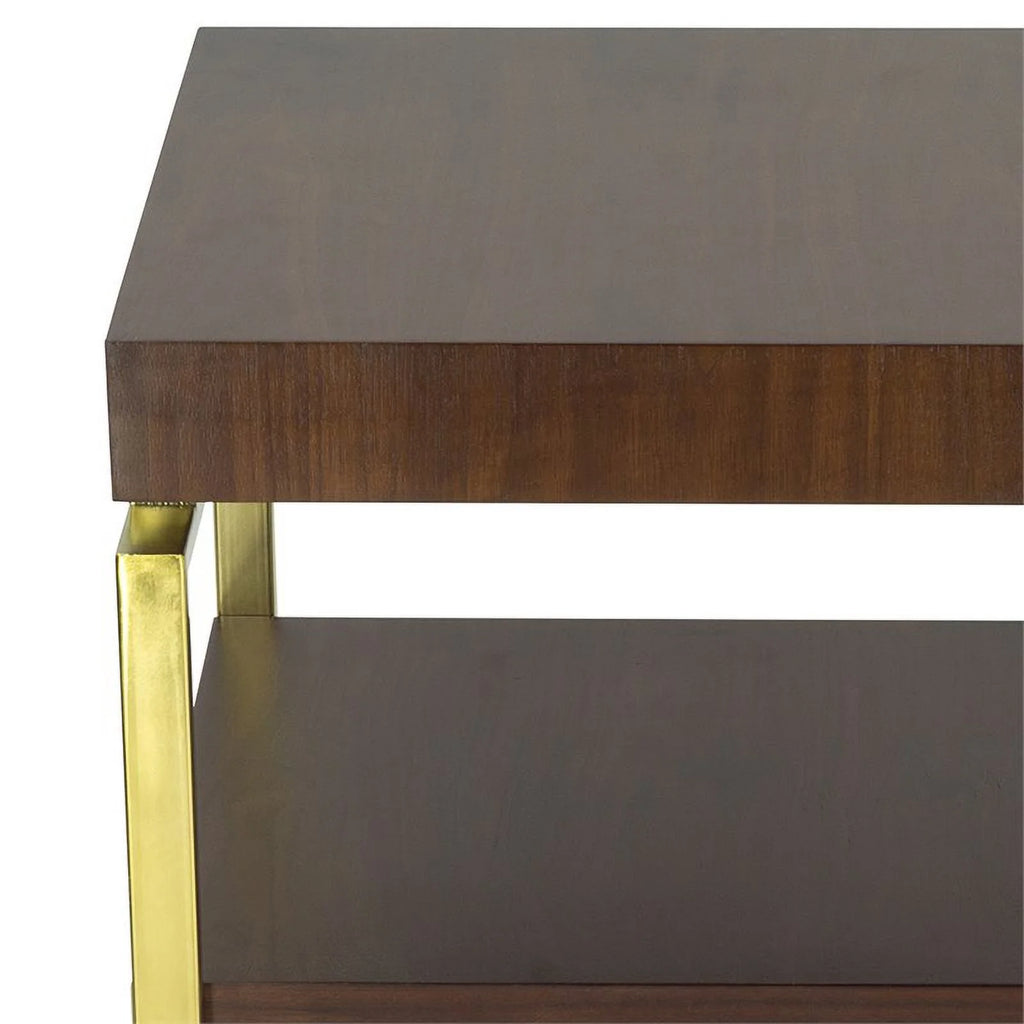 Chairside Table Rich Nut Brown D172