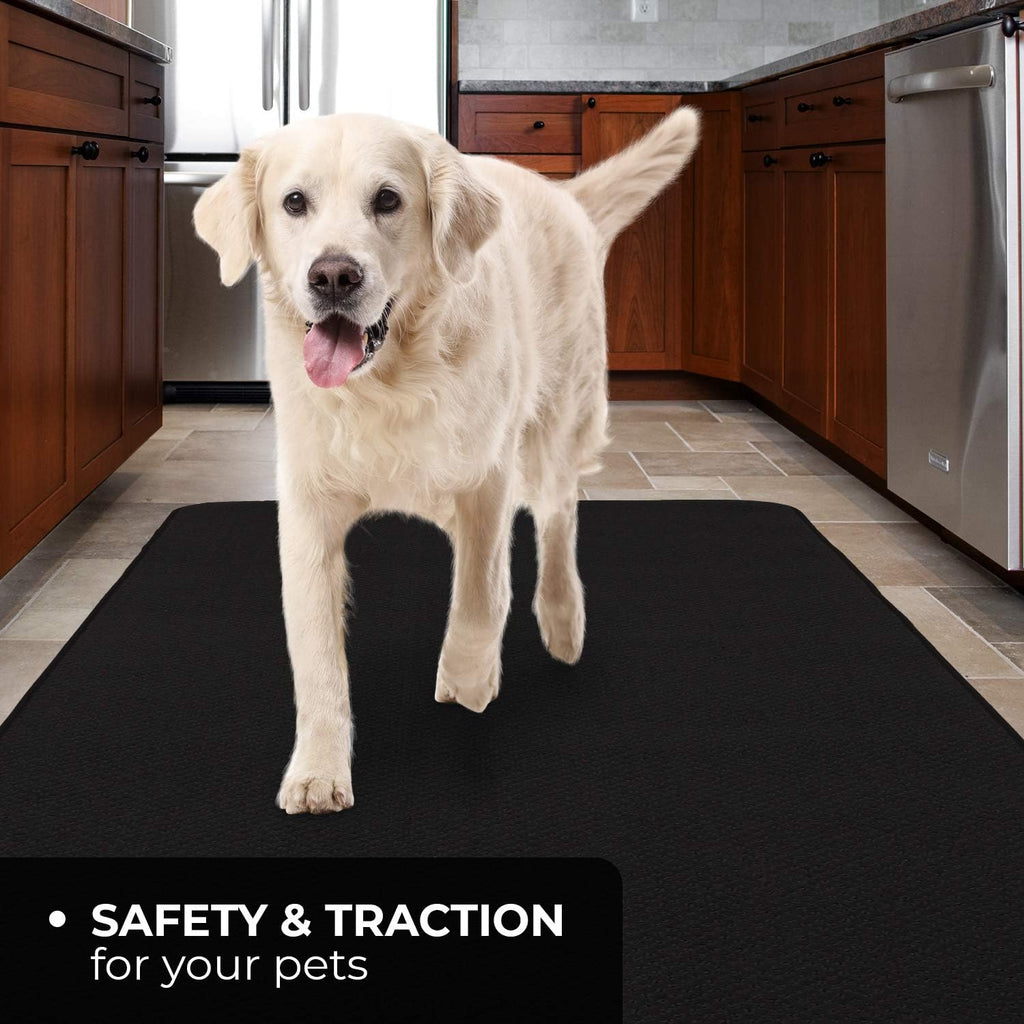 Black 12 Feet X 27 Inches Skid-Resistant Carpet Runner X157073
