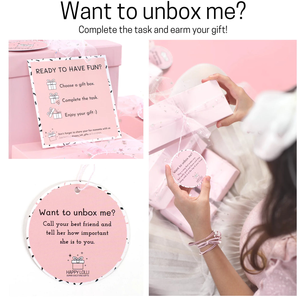 Pink 8 Wrapped Gifts in 1 Box U43810