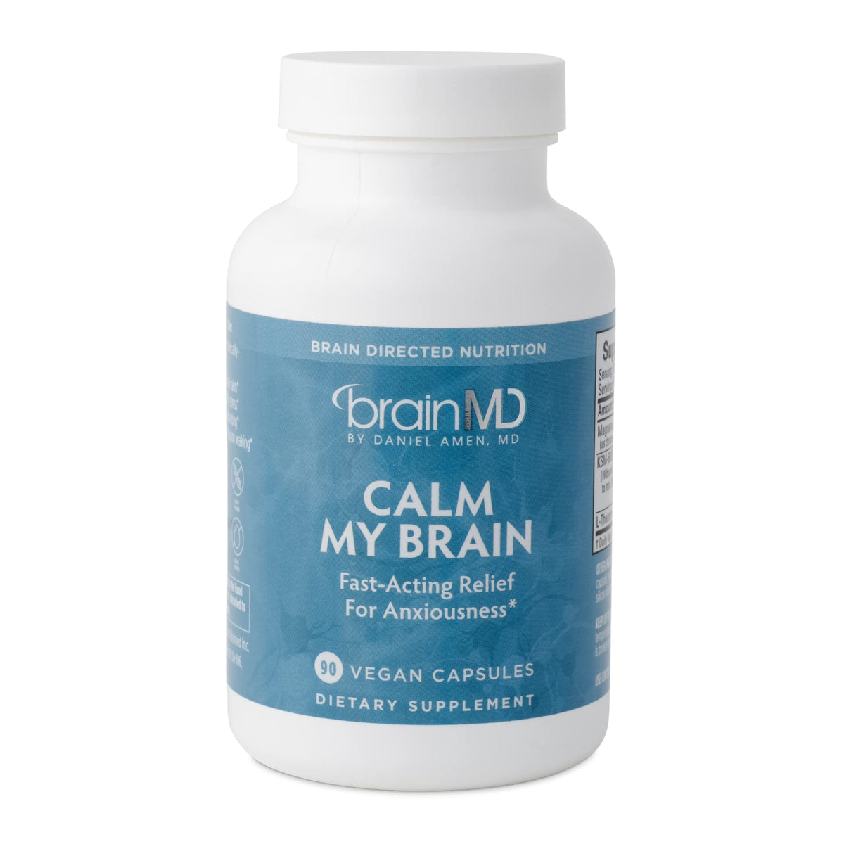 Vegan Capsules with Magnesium, Ashwagandha & L-Theanine 90 Capsules I1234