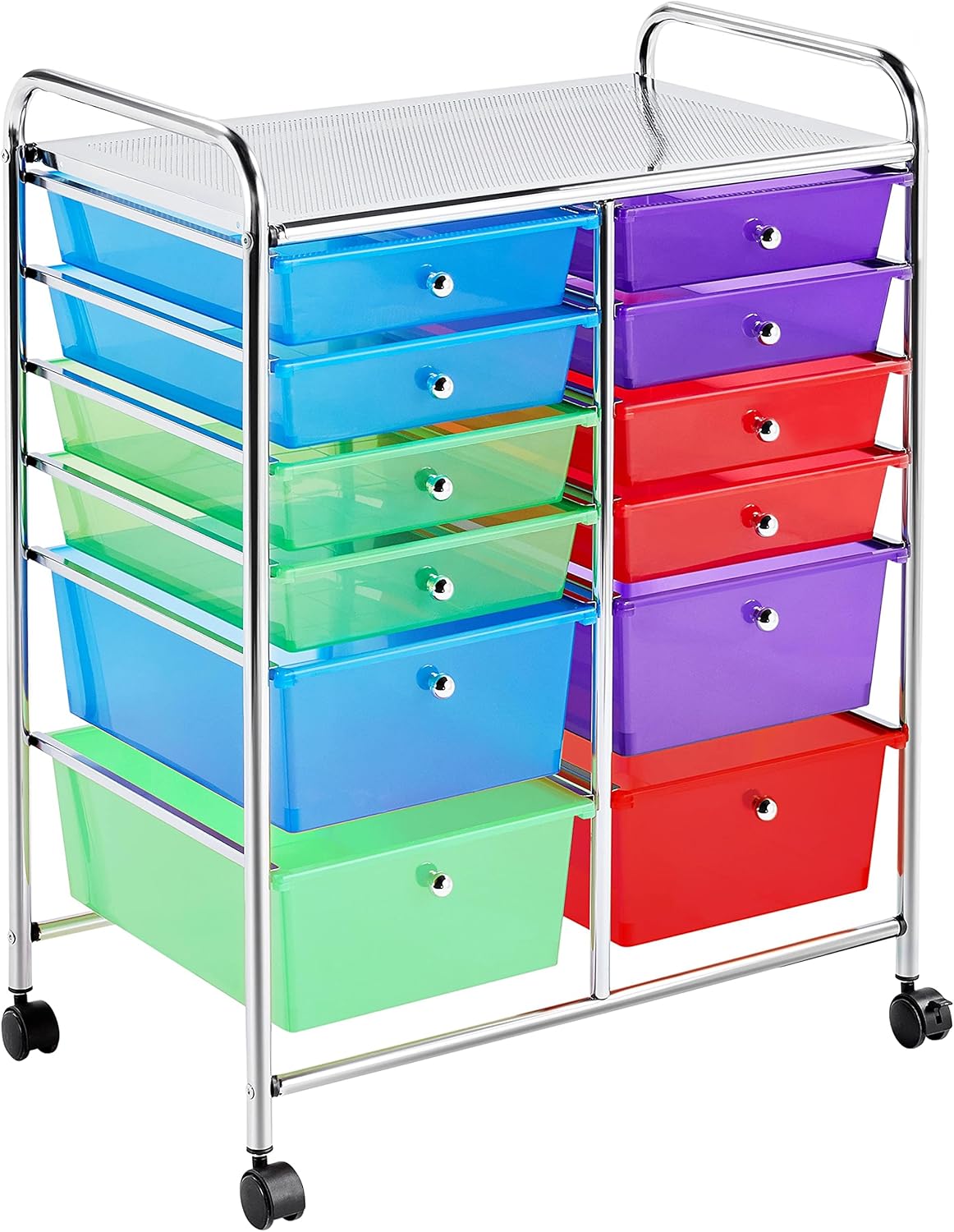 12 Drawers Rolling Storage Cart on Wheels L1261