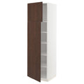 White High Cabinet with Shelves and 2 Doors Q8887