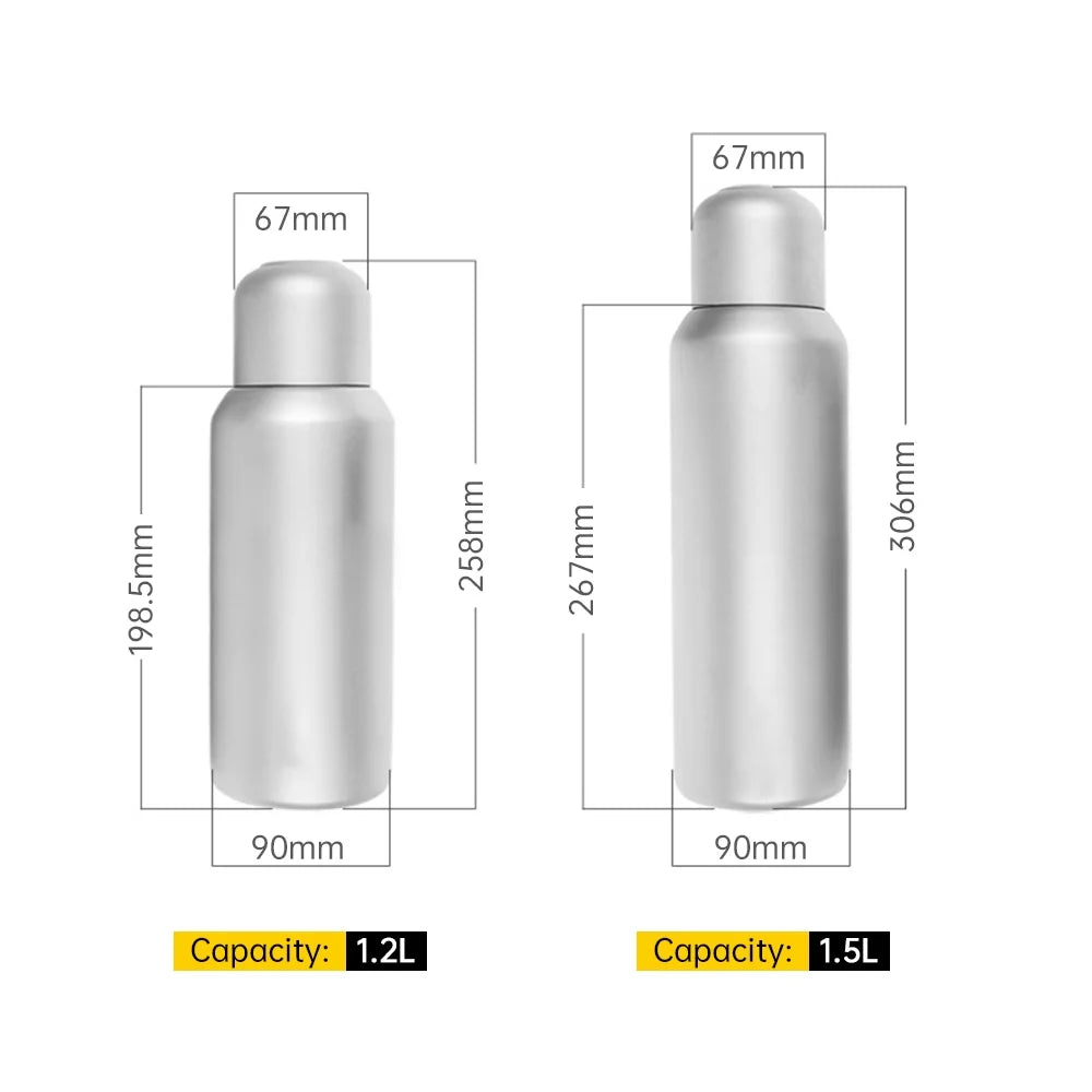 1.5L Titanium Water Bottle with Strainer and Sleeve L55673